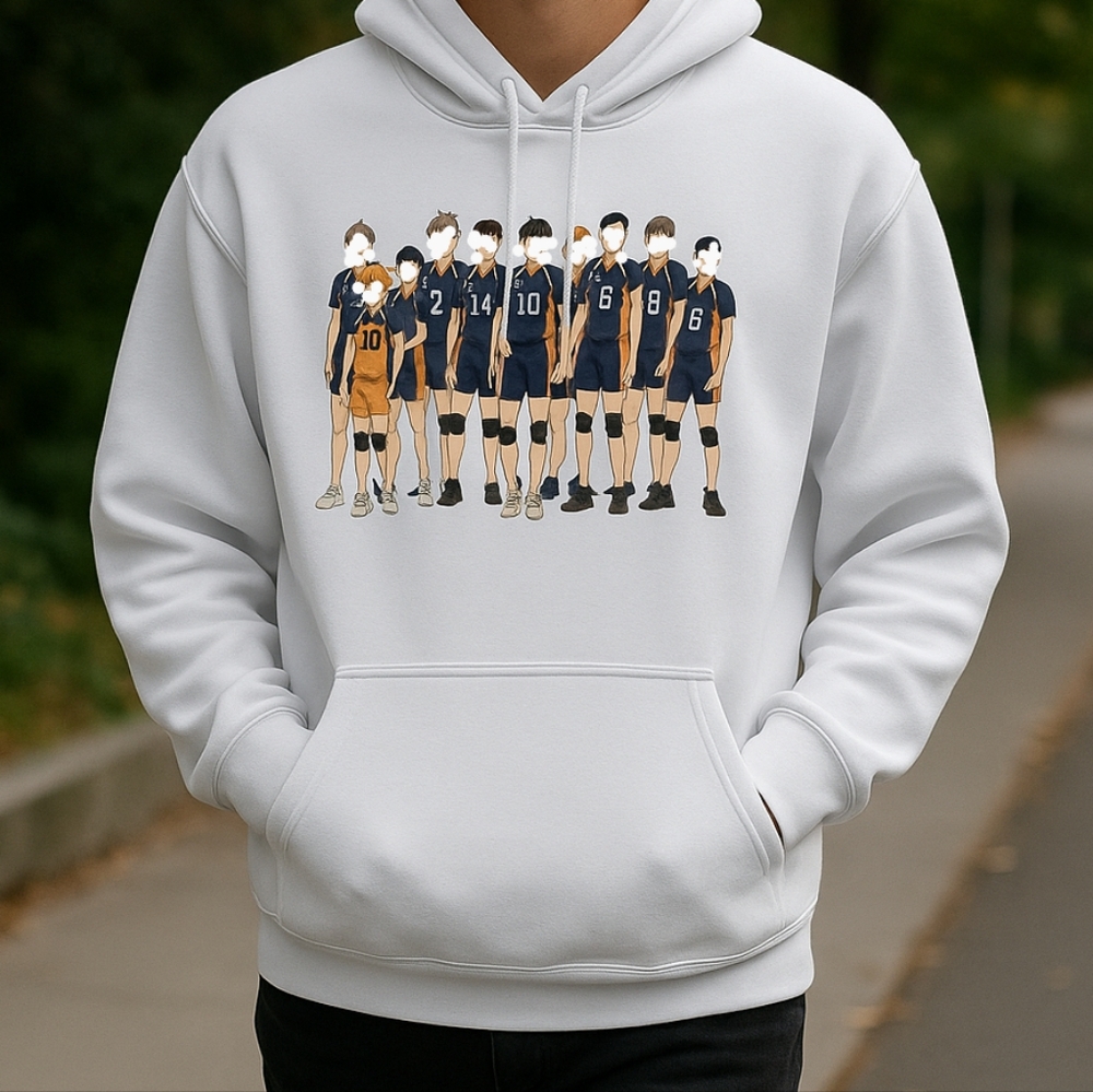 White Graphic Hoodie